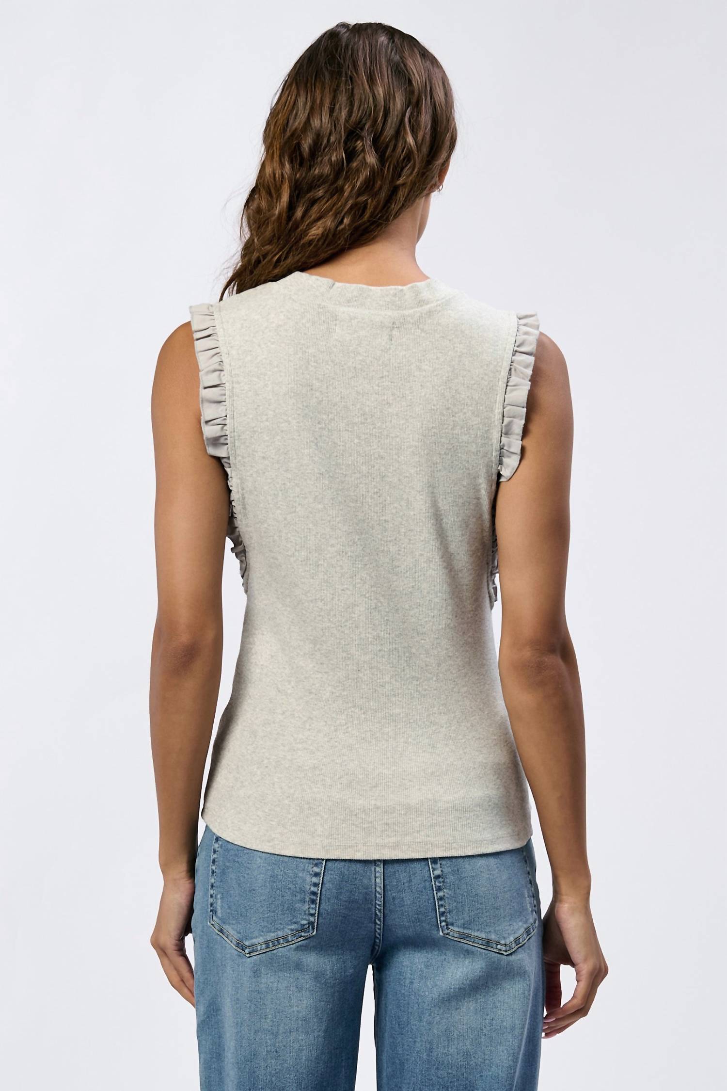 Dear John Denim - Bridget Ruffle Trim Tank Top