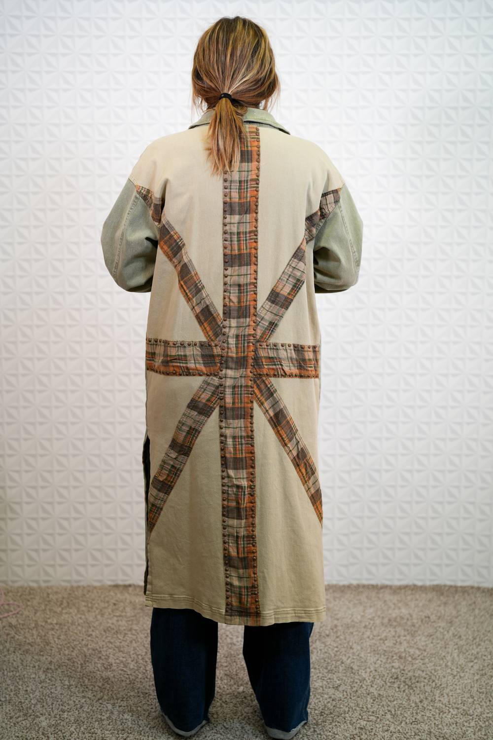 Oli & Hali - Misty Morning Fog Mineral Washed Long Jacket