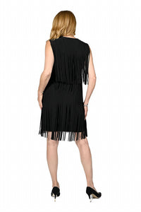 Frank Lyman - Fringe Knit Dress