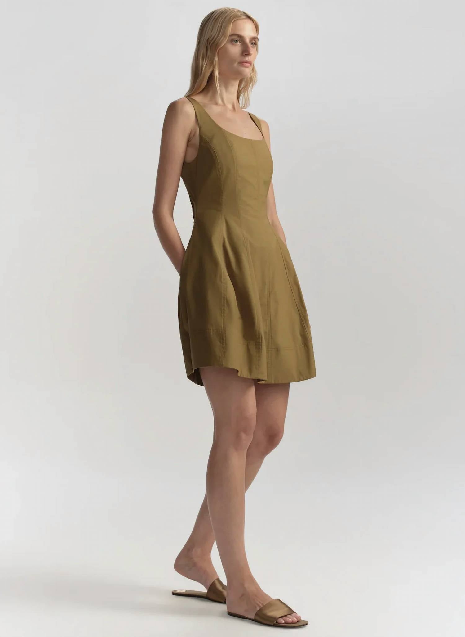 A.L.C. - Vea Stretch Cotton Mini Dress