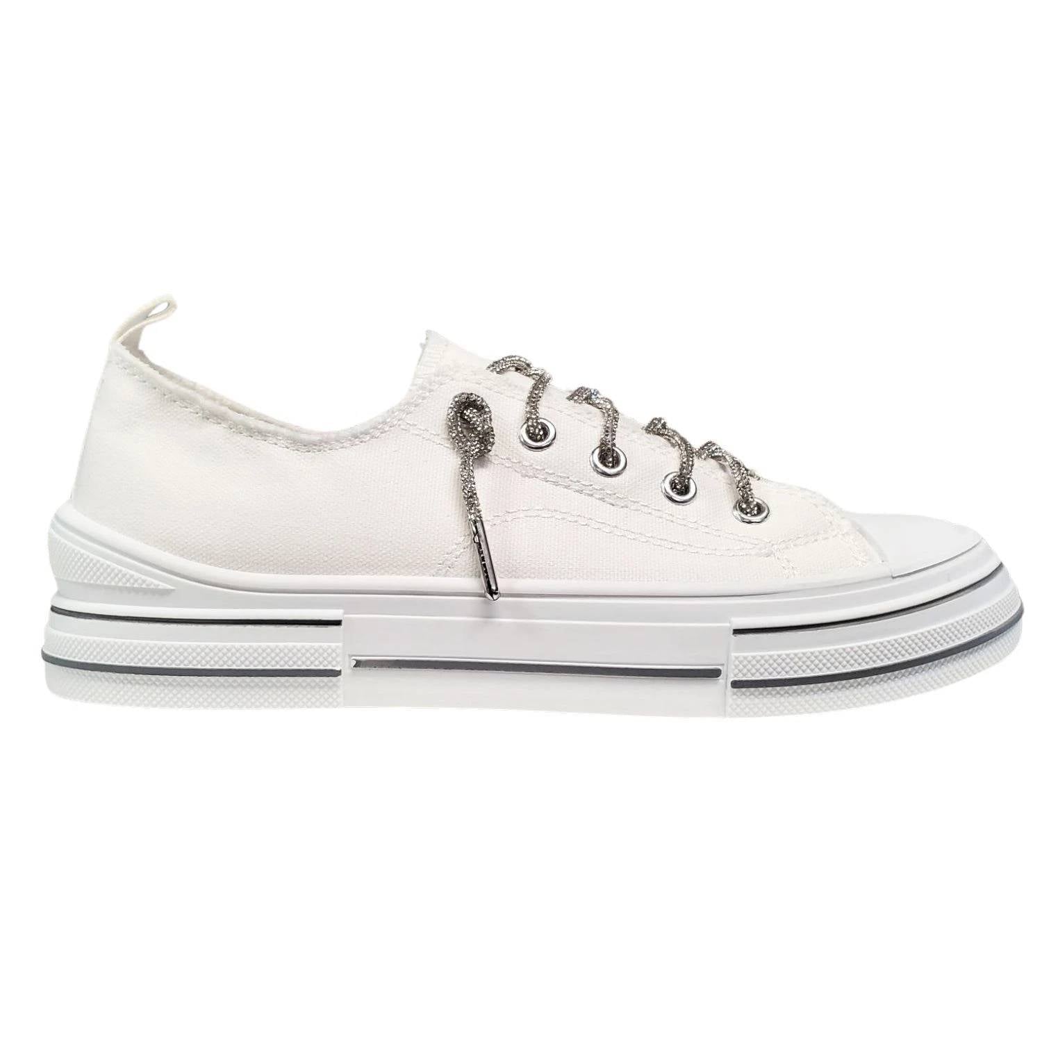 Very G - Women's Aman Glitter Laced Slip On Sneaker