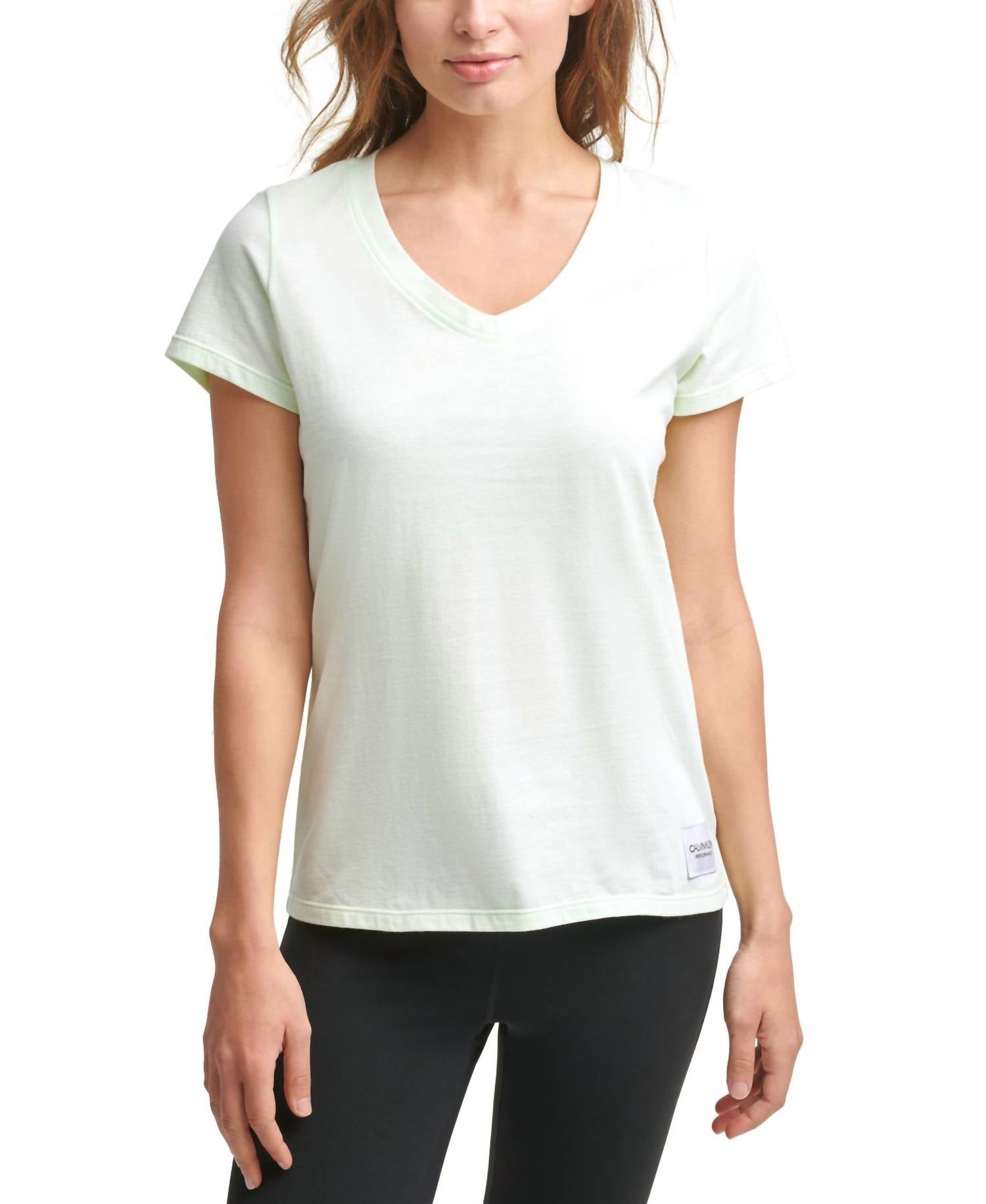 Calvin Klein - Activewear Performance Cotton V-Neck T-Shirt