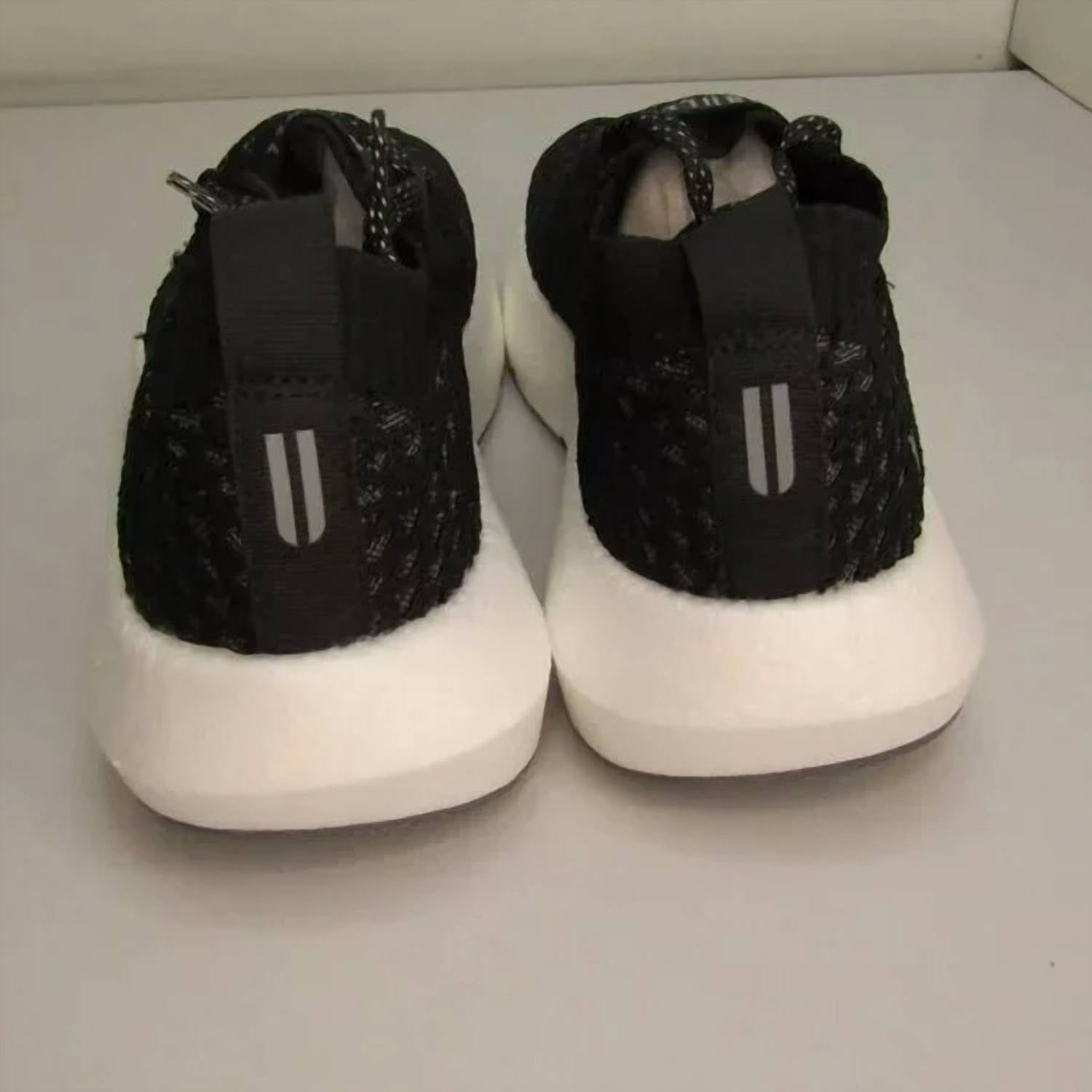 NOBULL Unisex Knit Sc Lightweight Runner Sneakers in black white - men's shoe - view 4
