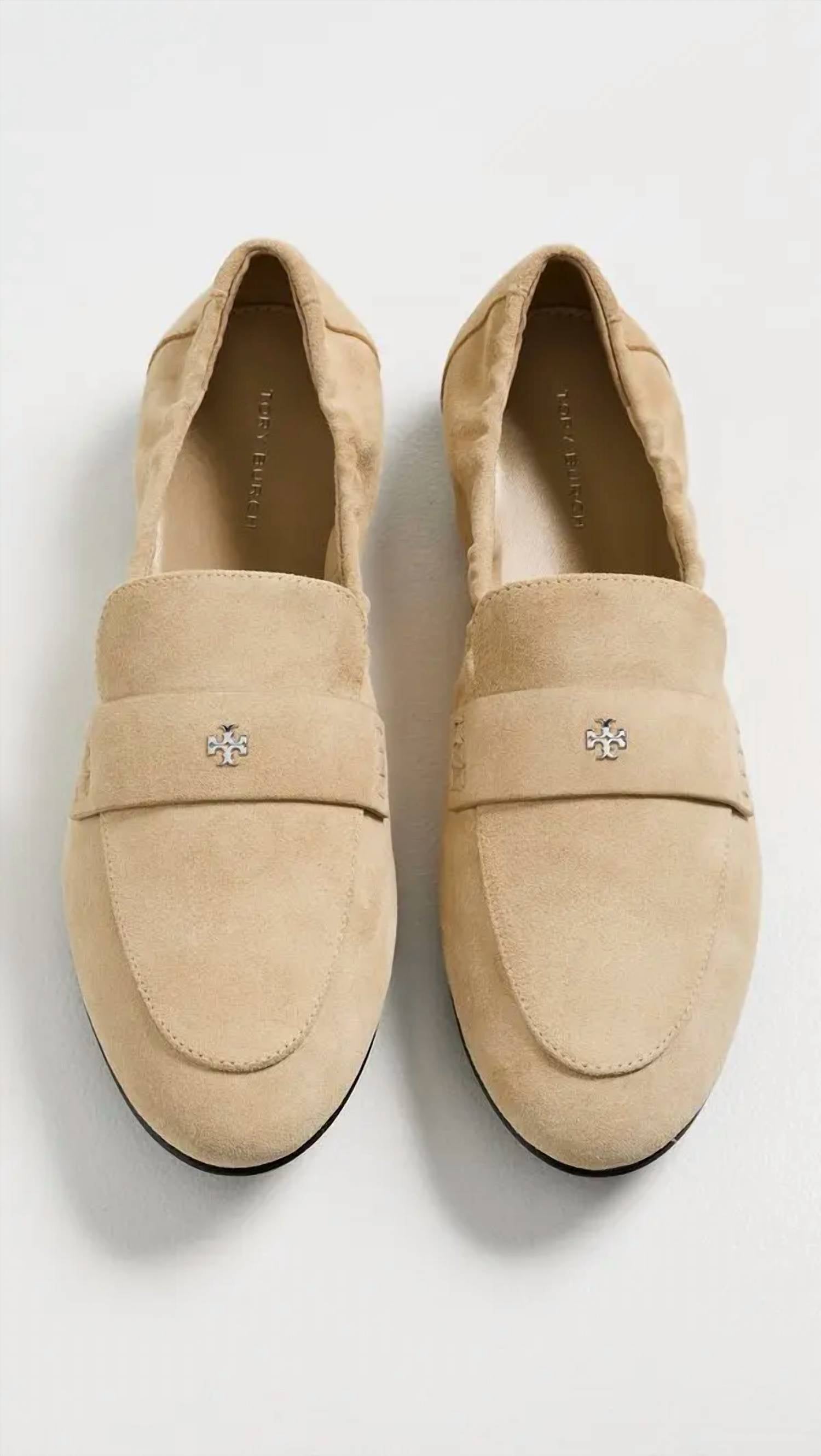 TORY BURCH Women's Ballet Loafer in praline - women's flats - detail view