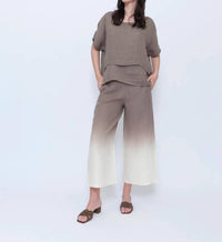 Blueberry - Wide Leg Crop Pants