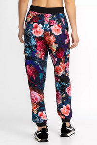 Johnny Was Studio Cargo Track Pant in multi - women's pants - alternate view