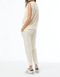 young fabulous & broke Pearla Top in vanilla - women's shirt - detail view