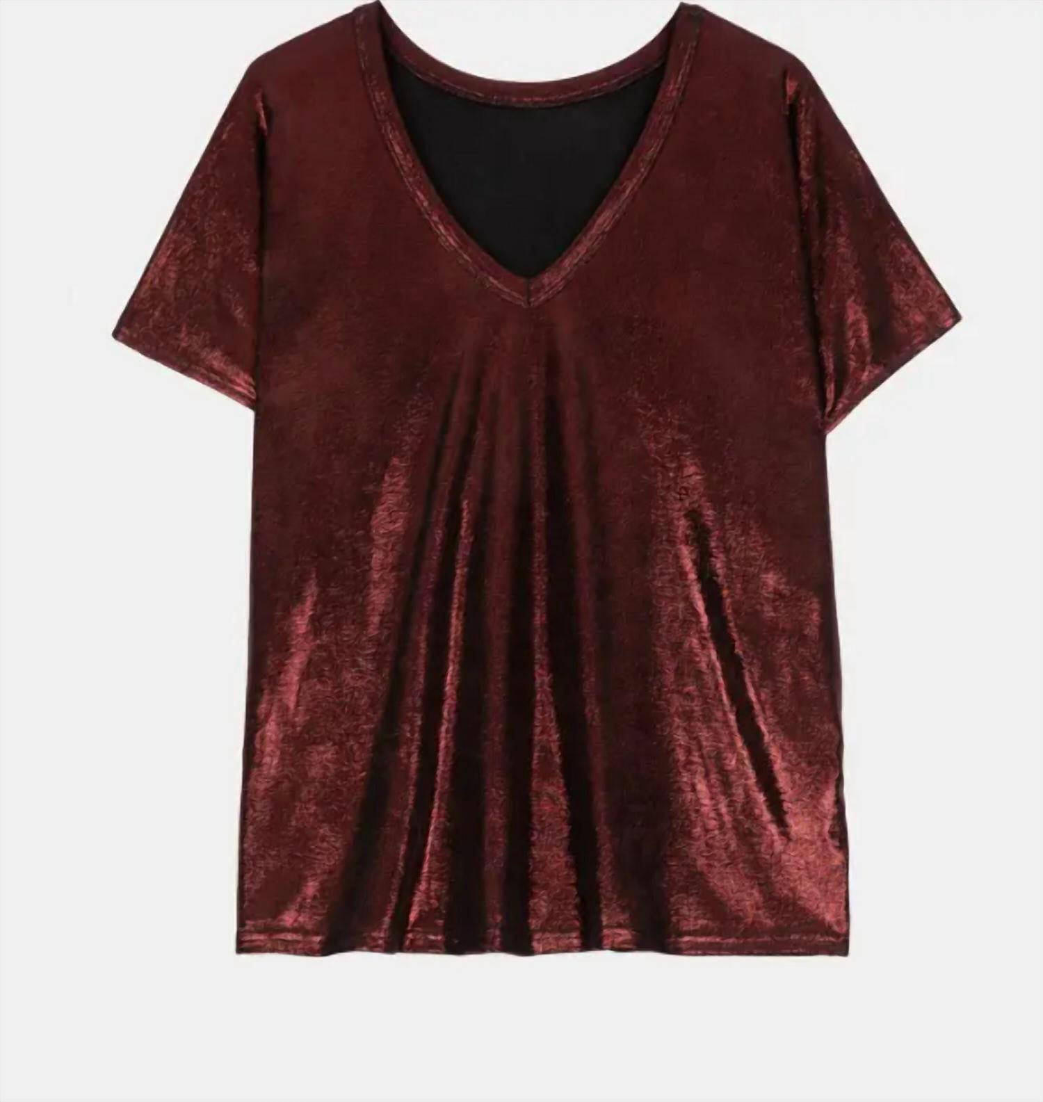 An'Ge - Women's Malaga Agnola Iridescent Tee Shirt