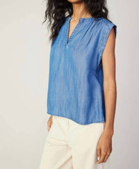 Current Air - Leni Sleeveless Chambray Top