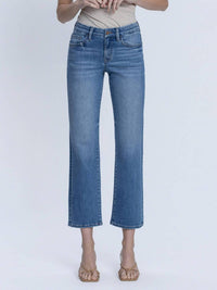 Lovervet - Romy Mid Rise Ankle Straight Jeans