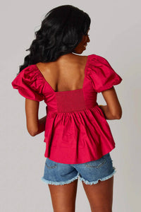 Buddylove - Houston Puff Sleeve Top