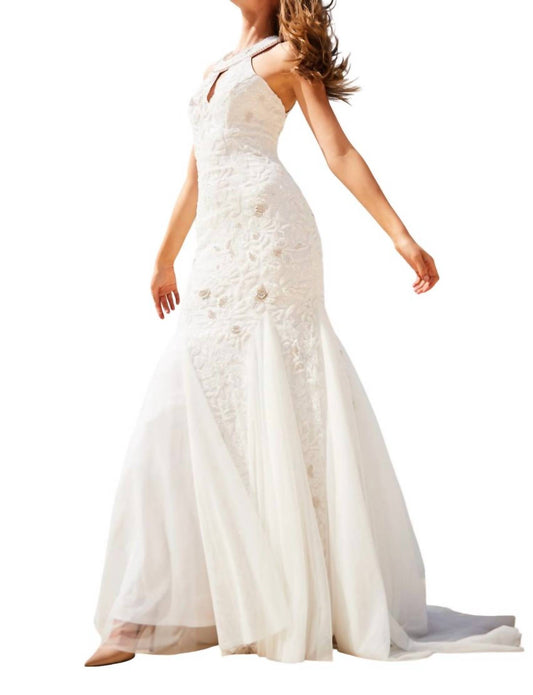 Sherri Hill - Beaded Keyhole Bodice Prom Dress