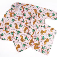 8 Oak Lane - Women's Tiger Stripe Flannel Pajama Set
