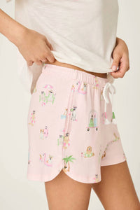 Pj Salvage - Pupcation Palms Sunnies & Sunshine PJ Shorts