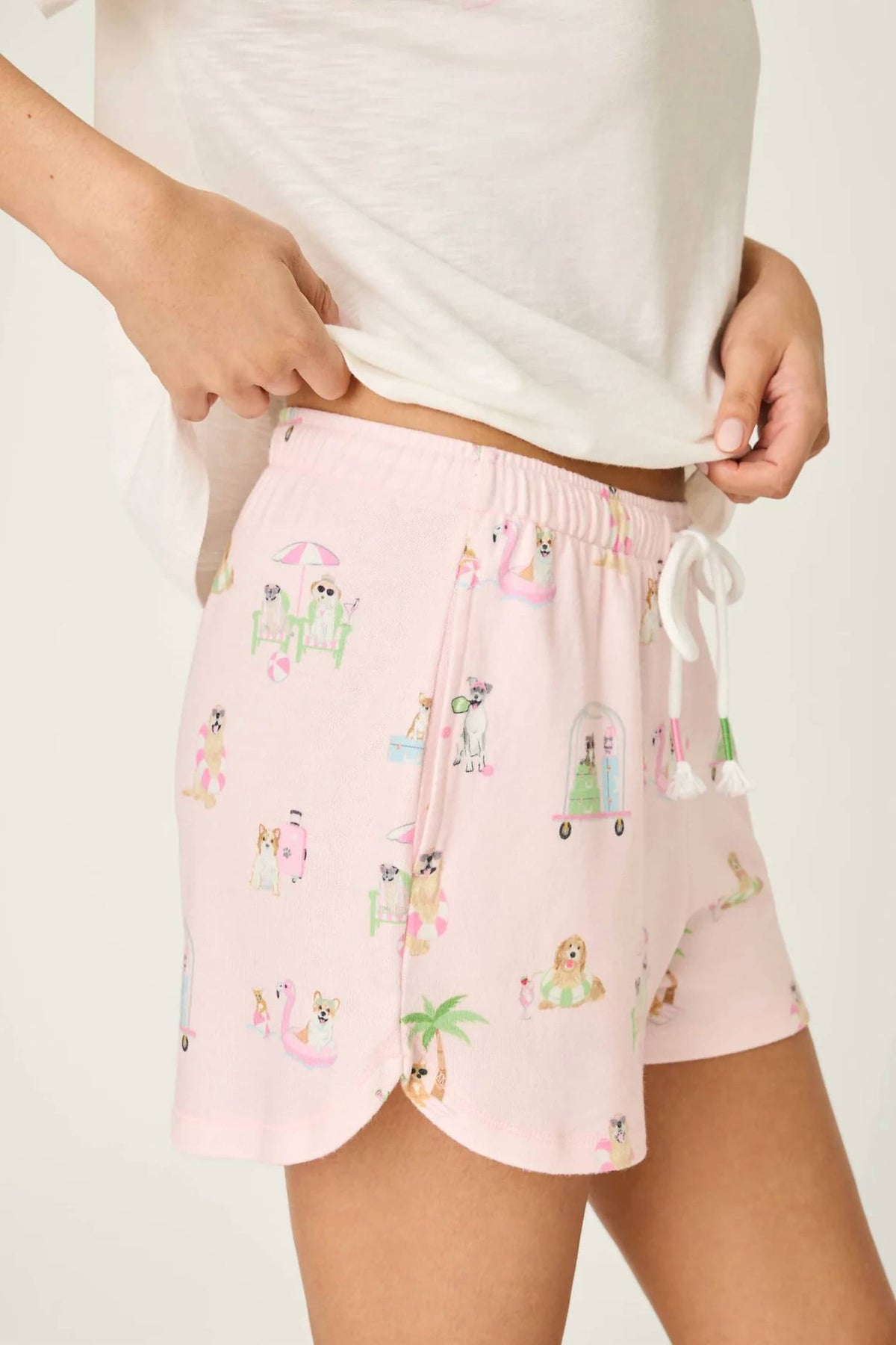 Pj Salvage - Pupcation Palms Sunnies & Sunshine PJ Shorts