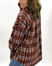 Mikarose - Apple Cider Plaid Shacket