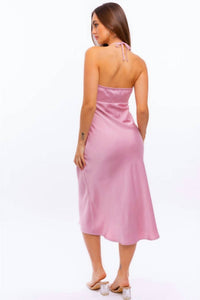 Le Lis - Darling Glow Satin Midi Dress