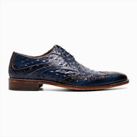 STACY ADAMS Men's Gennaro Wingtip Oxfords in blue - men's shoe - alternate view