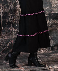 maude vivante Ella Skirt in black - women's skirt - detail view