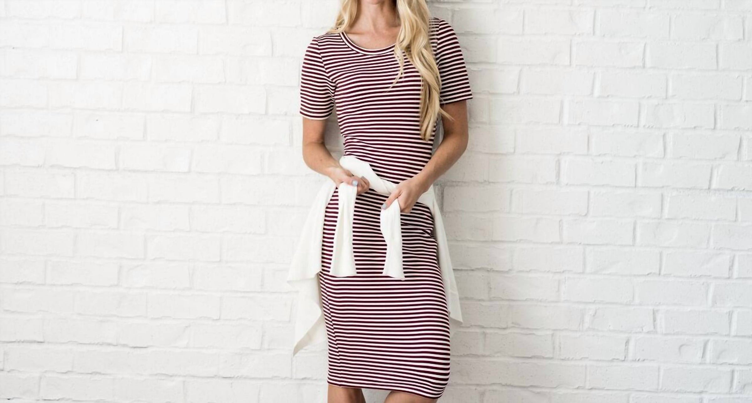 Mikarose - Short Sleeve Stripe Dress