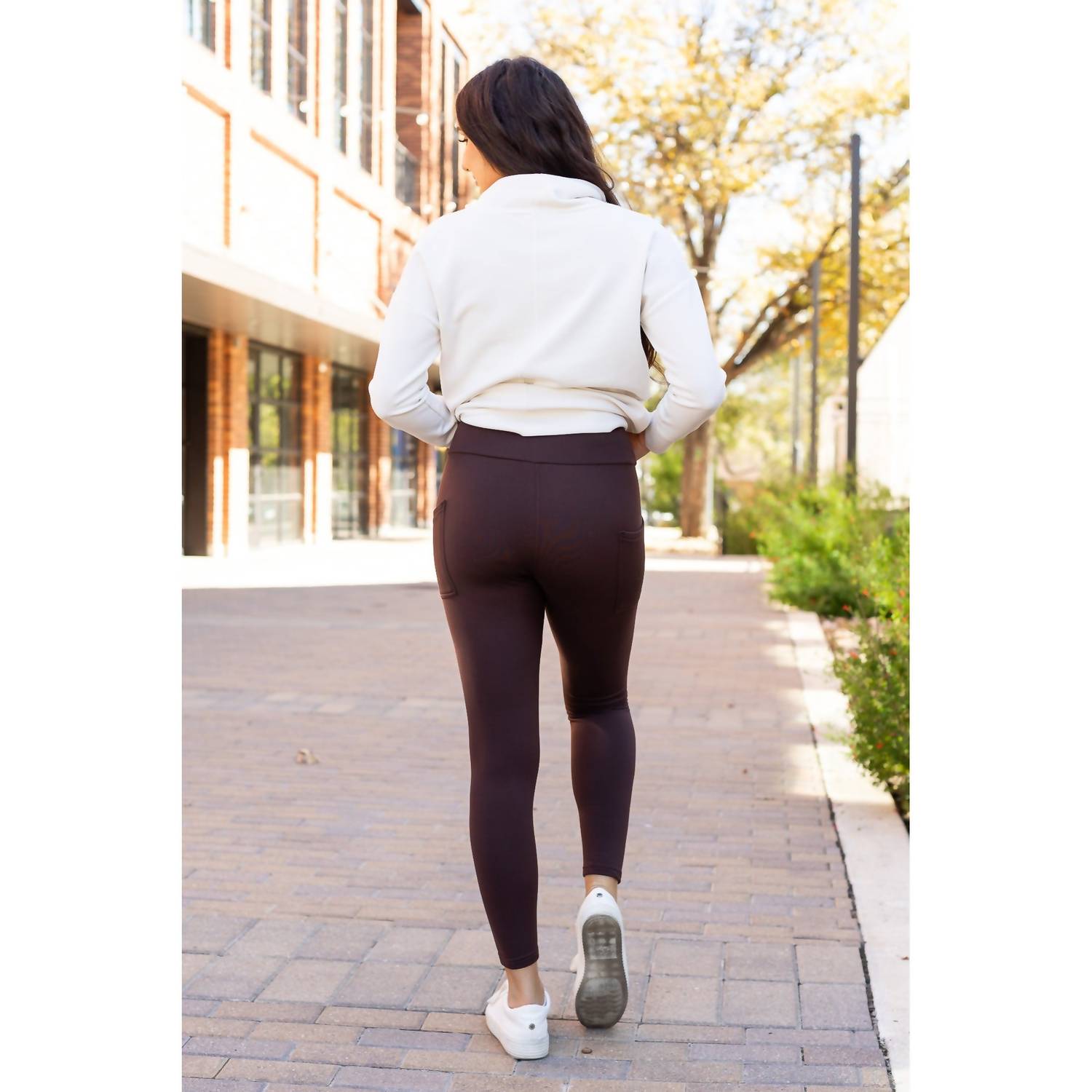 Julia Rose - Belle Fleece Full Length Leggings With Pockets