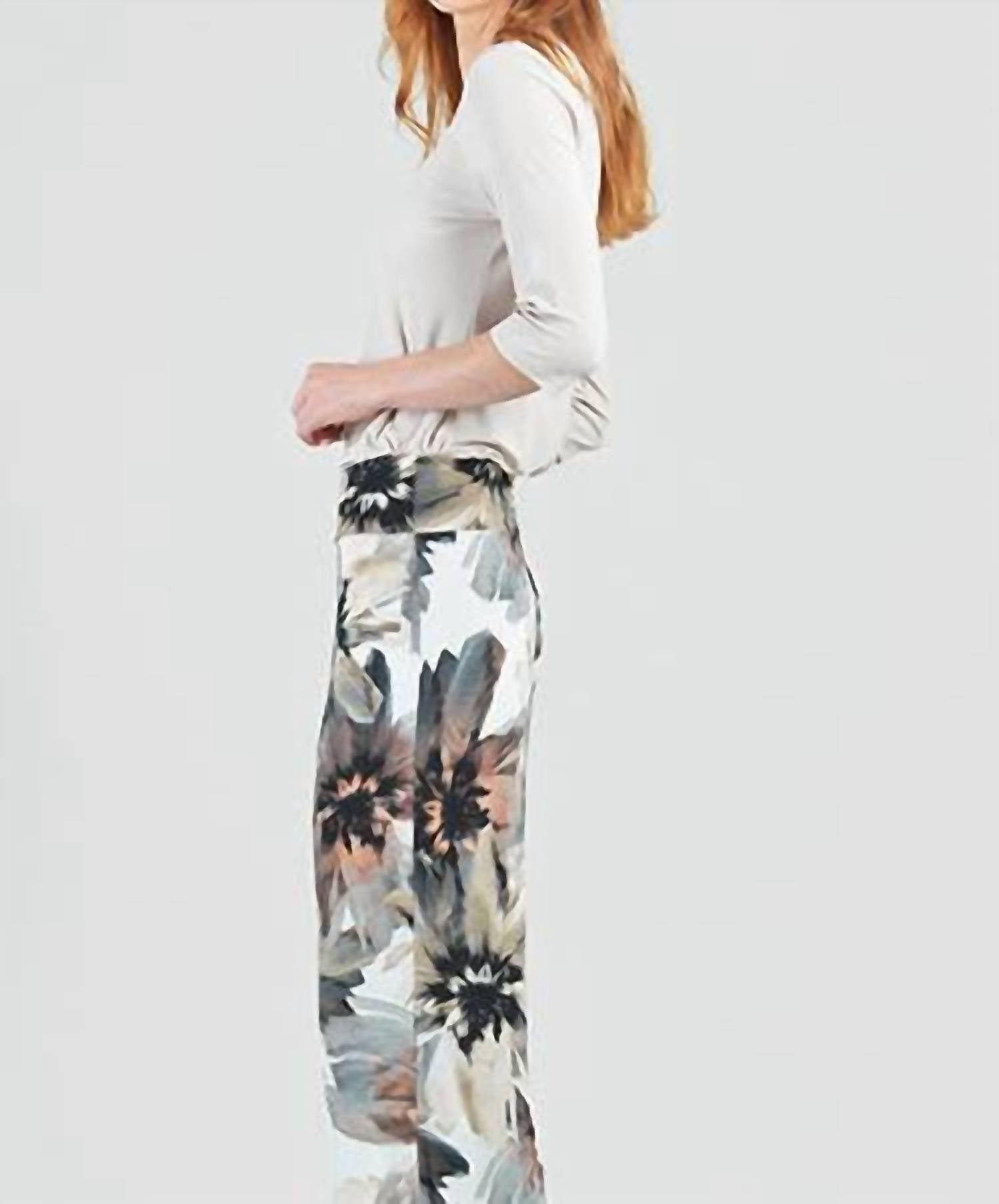 Clara Sun Woo - Gauze Knit Palazzo Wide Leg Pant