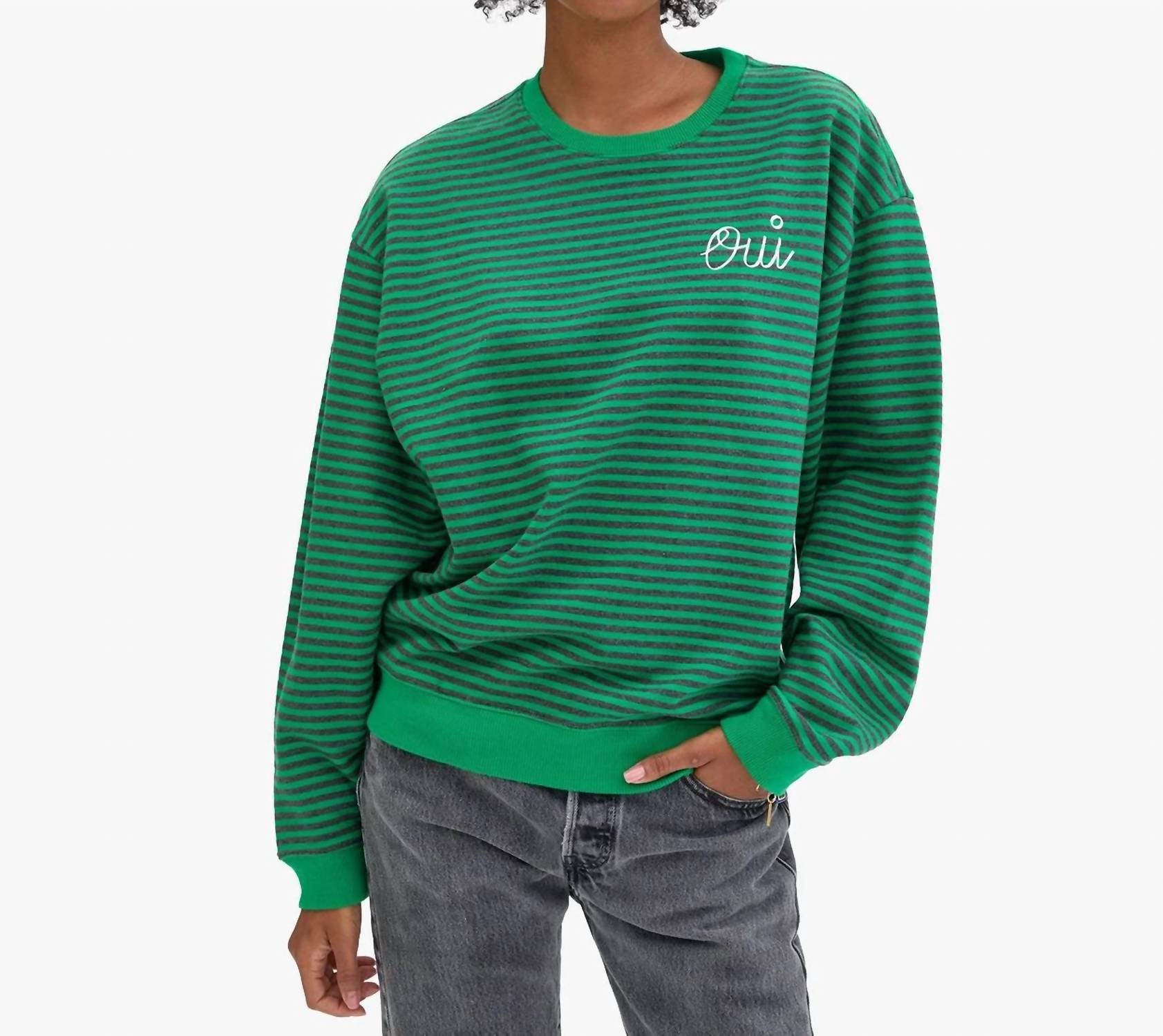 Clare V. - Oui Stripes Sweatshirt