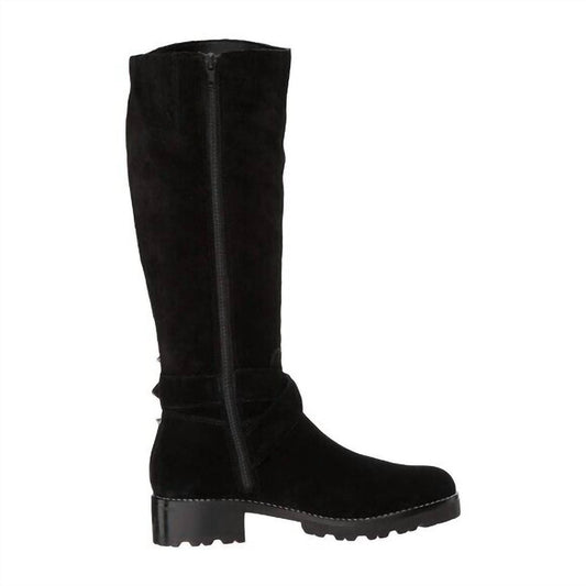 Marc Fisher - Women's Misty 2 Suede Leather Tall Combat Boots