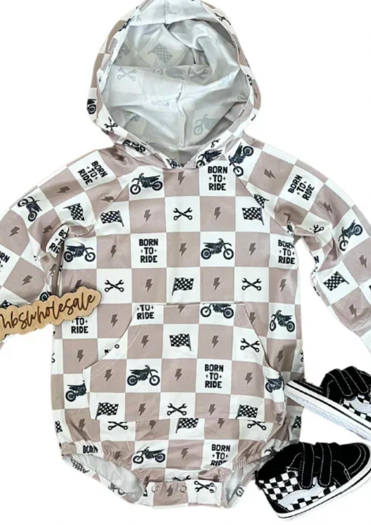 Mbs Wholesale - Boy's Hooded Bubble Romper