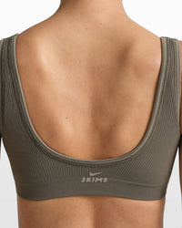 NikeSKIMS Ribbed Seamless Micro Scoop Bra in dune - women's intimate - view 7