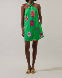 Sugarlips - Tropical Postcard Halter Mini Dress