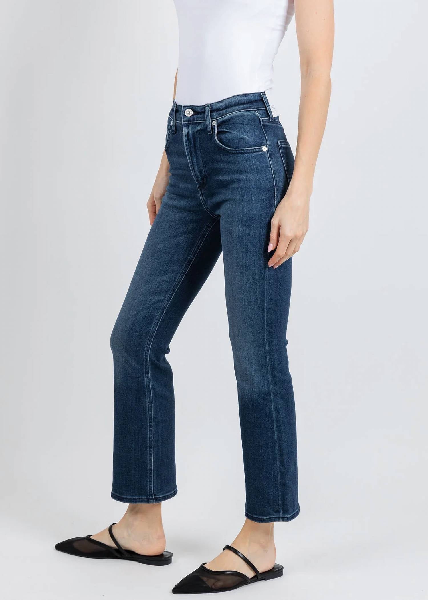 Citizens Of Humanity - Isola Mid Rise Cropped Boot Jeans
