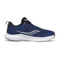 SAUCONY Kid's Axon 3 Sneaker in blue black - kids' sneaker - detail view