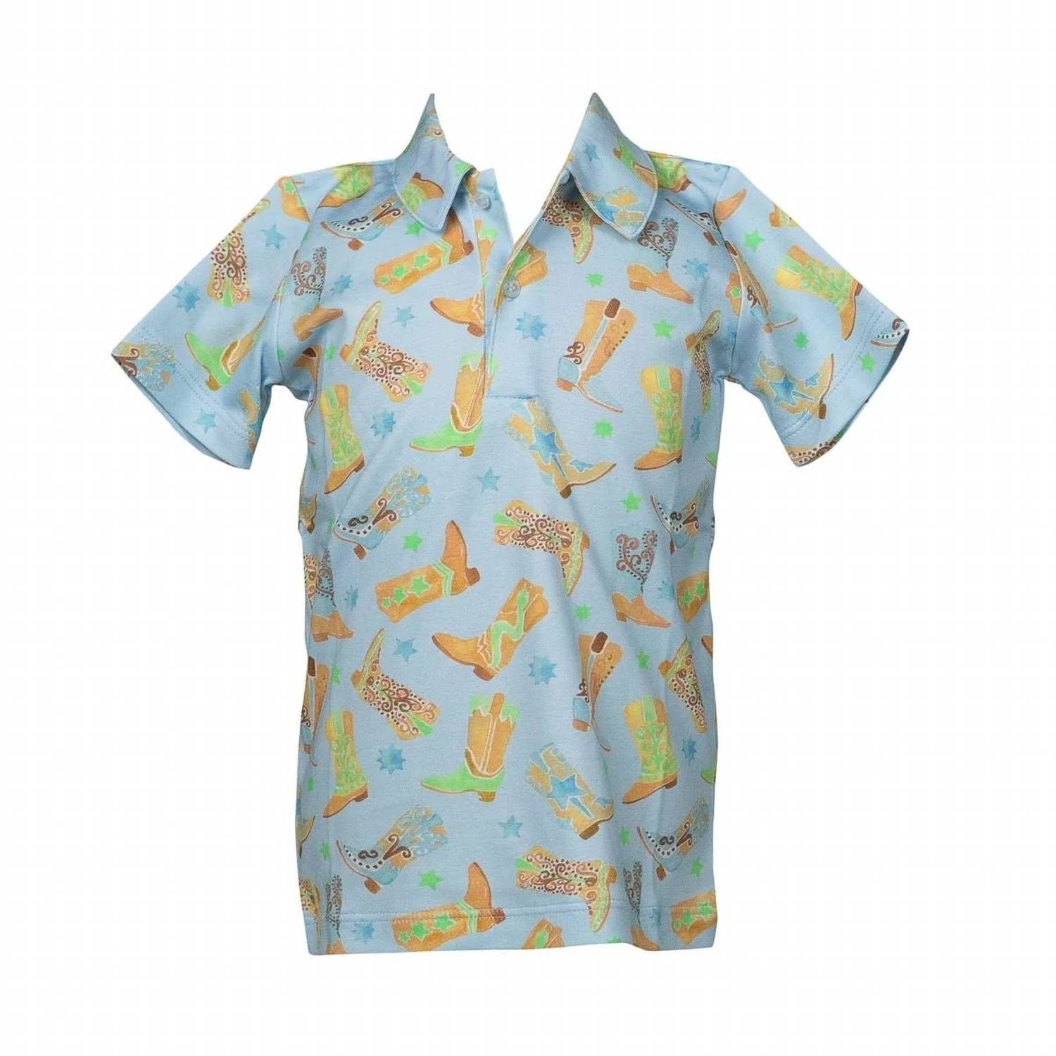 The Proper Peony - Kids Boots Polo Shirt