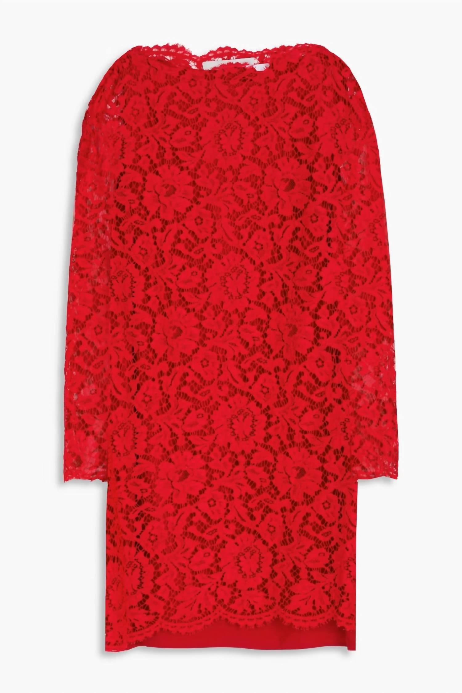 Valentino - Corded Lace Mini Dress