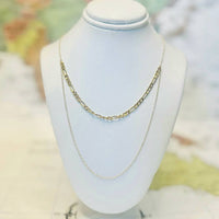 Able - Women's Figaro Chain Layered Necklace