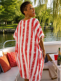 Luukaa - Striped Tuck Front Dress