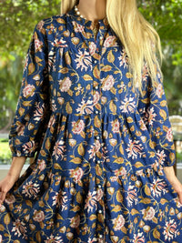 Just Darviny - Boho Button Front Maxi Dress