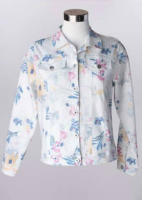 Keren Hart - Women's Floral Long Sleeve Button Jacket