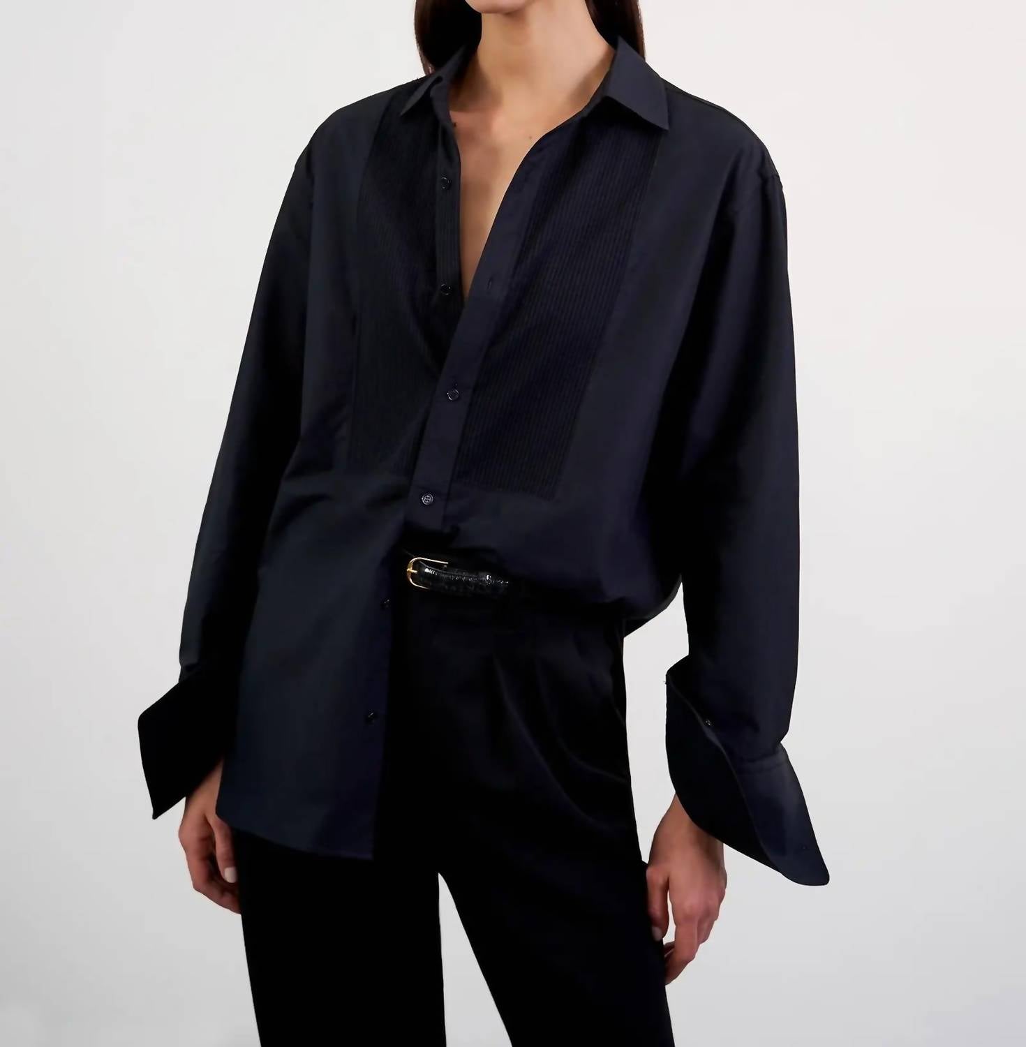 Nili Lotan - Blanche Tuxedo Shirt
