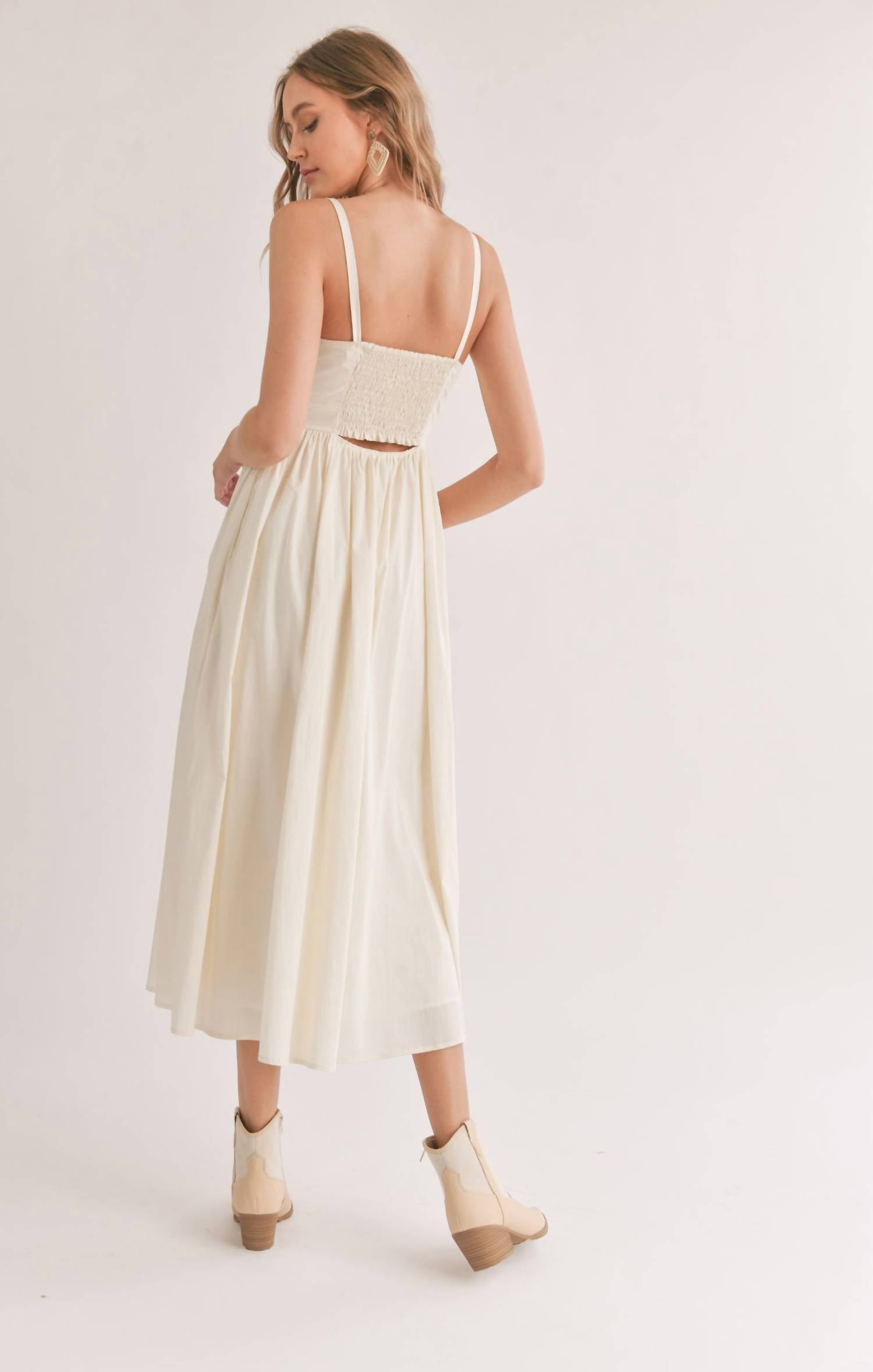 Sadie & Sage - Shades On Front Cutout Midi Dress