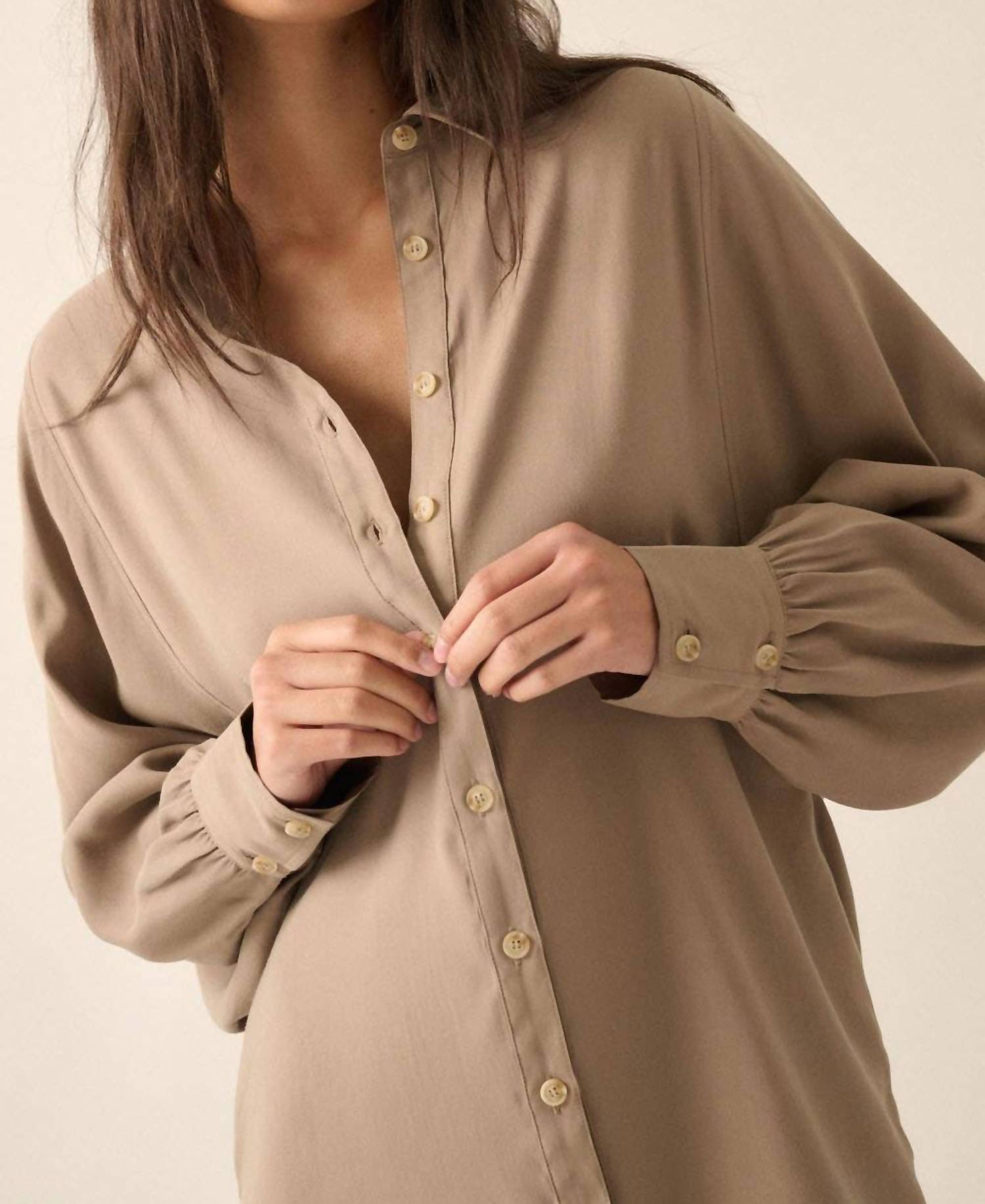 Promesa - Button-front Shirt Mini Dress
