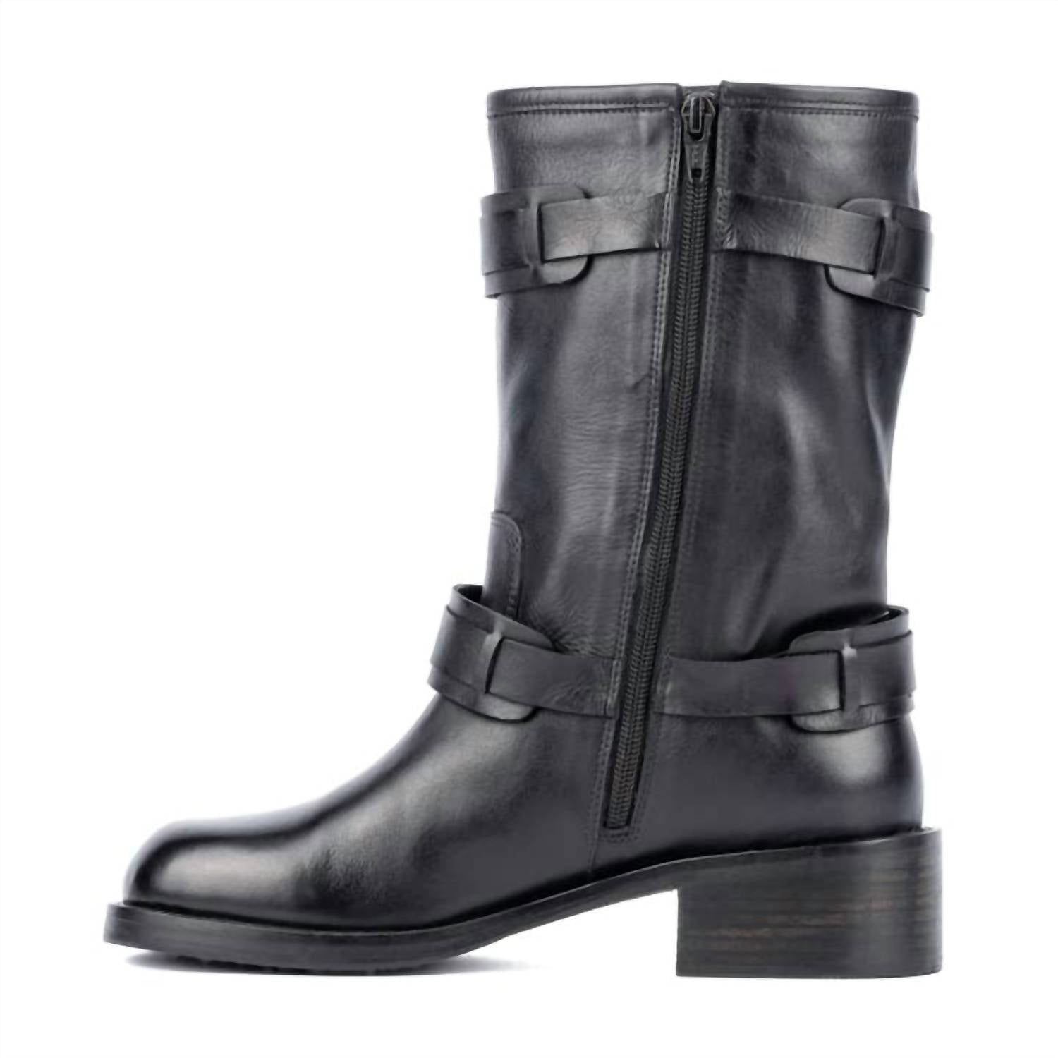 Vintage Foundry Co. Women's Augusta Boots in black - women's shoe - detail view