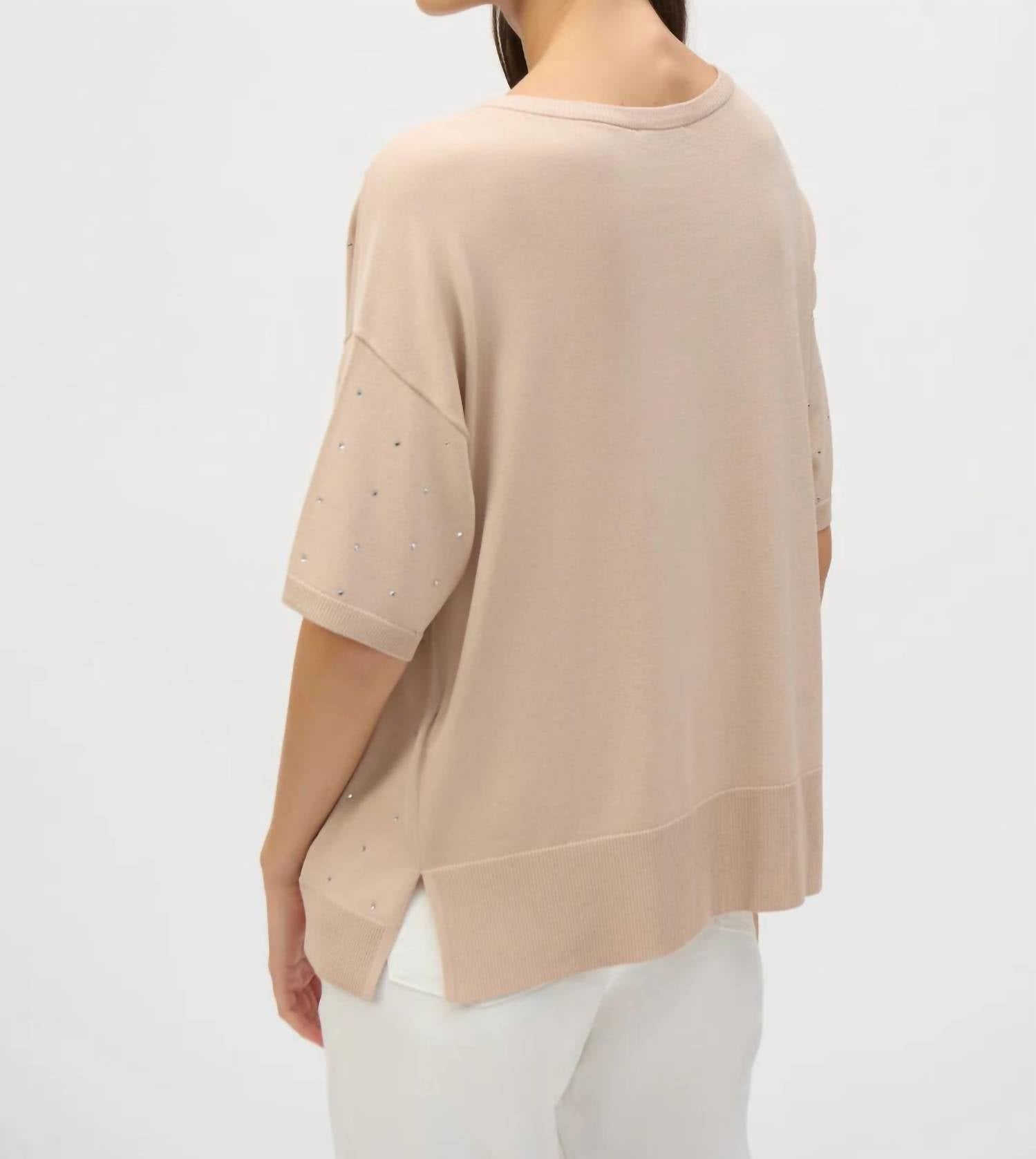 Joseph Ribkoff - Sweater Knit Elbow Sleeves Top