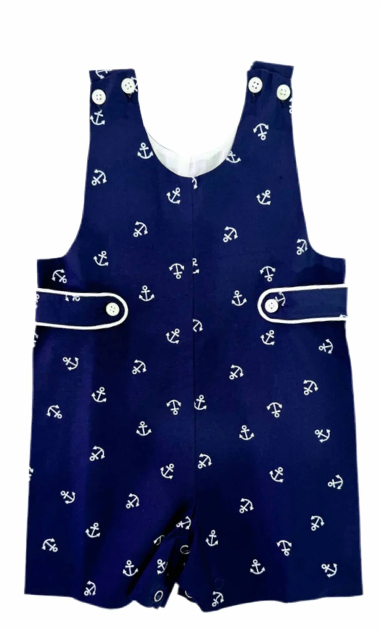 Maddie & Connor Co. - Kids' Anchors Away Jon Jon Romper