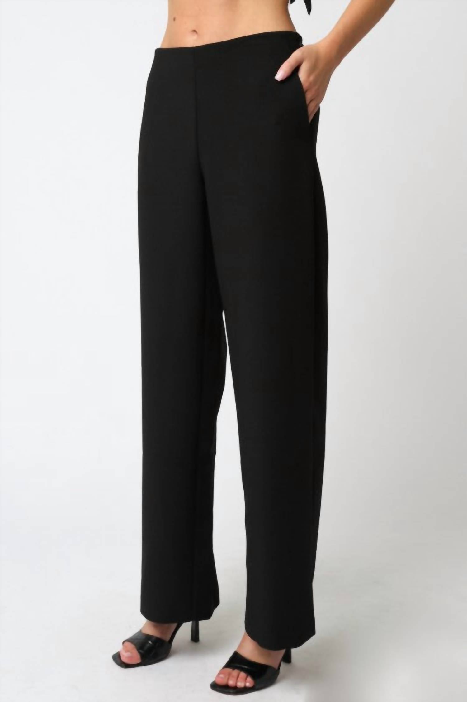 Olivaceous - Emelia Straight Leg Pants