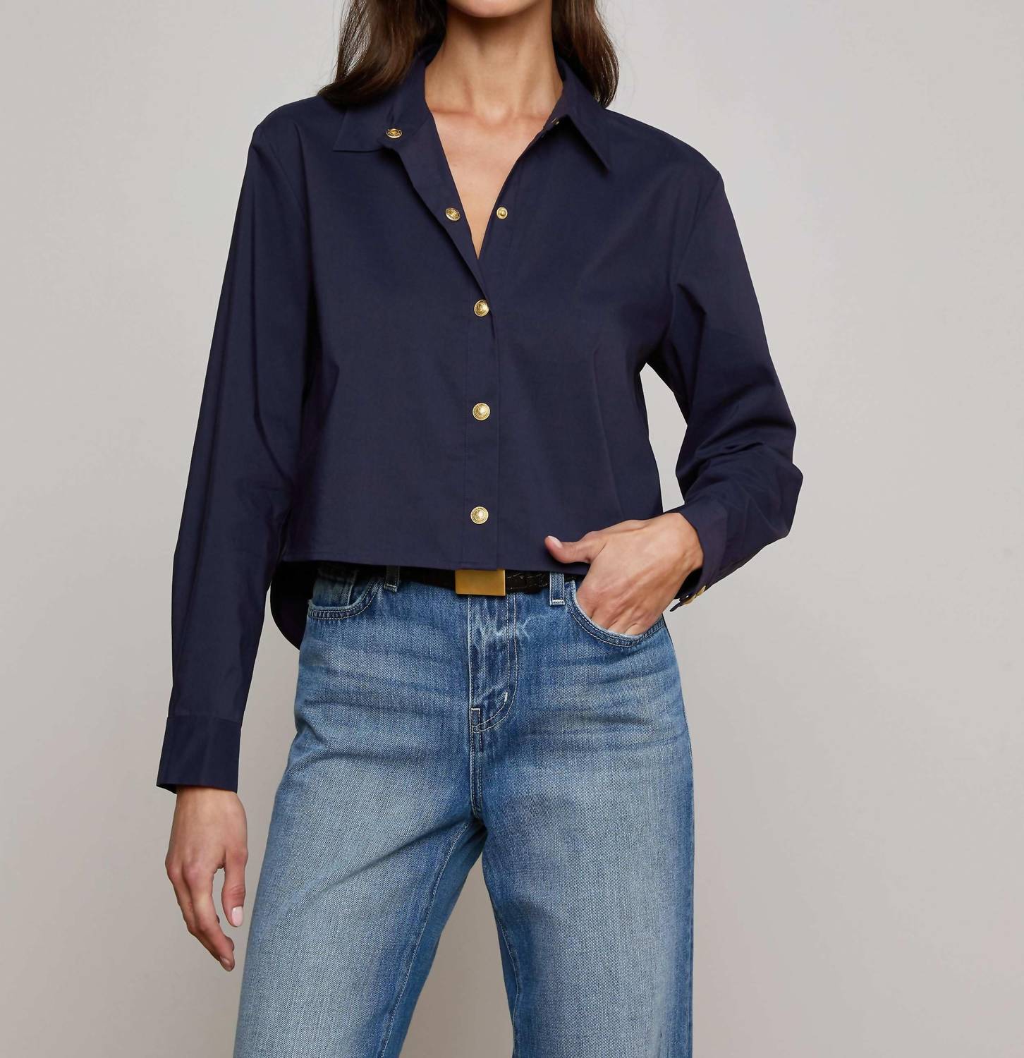 L'Agence - Cosette Crop Hi-low Top