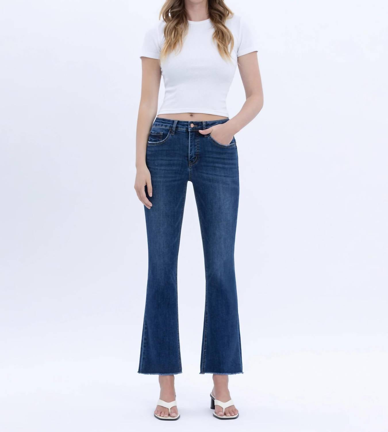 Vervet By Flying Monkey - Women's Rhae Lovervet Tummy Control Kick Flare Jeans