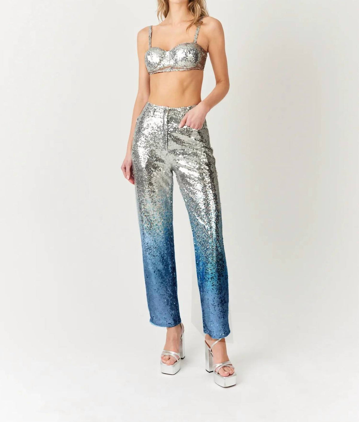 Amylynn - High Shine Ombre Sequin Pants
