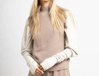 Made In Italy - Maxine High Neck Sleeveless Sweater
